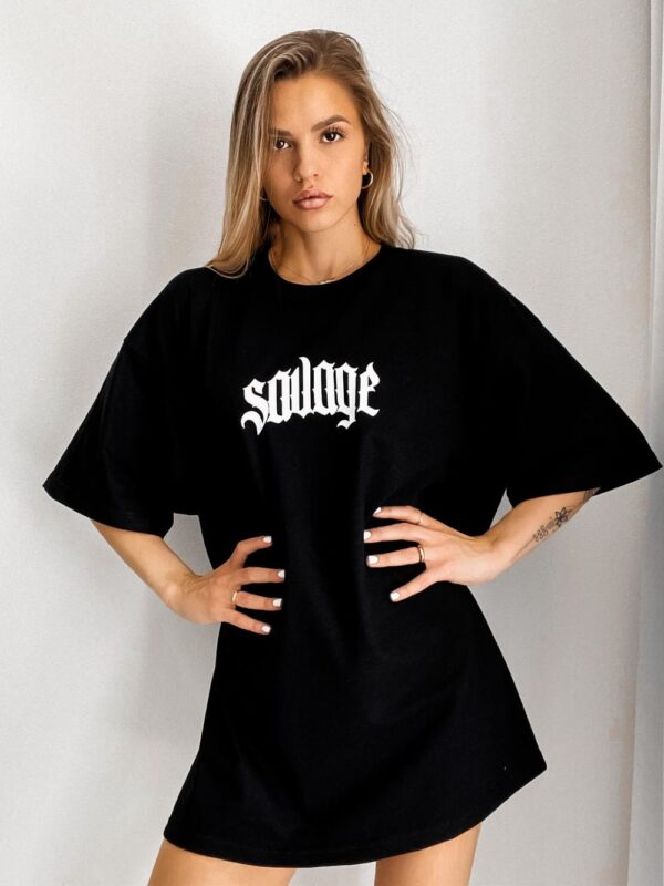 SAVAGE LOGO TEE - BLACK