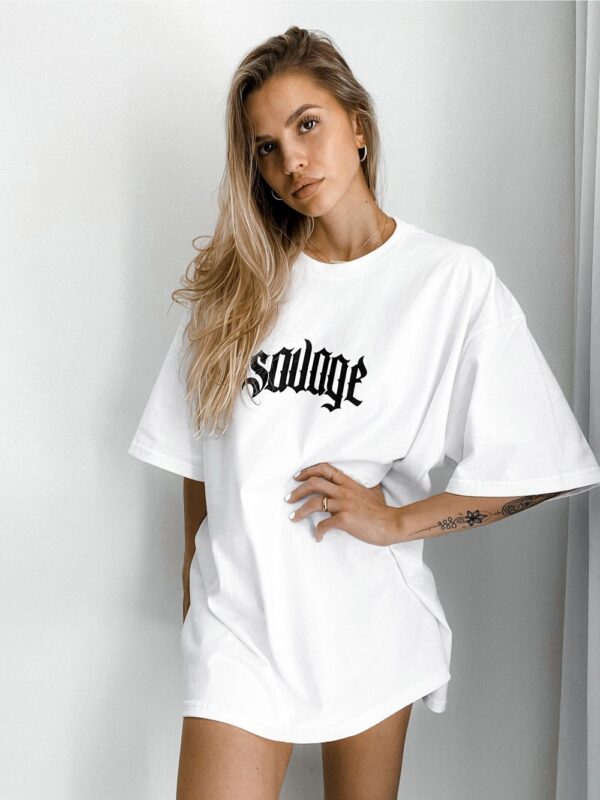 SAVAGE LOGO TEE - WHITE