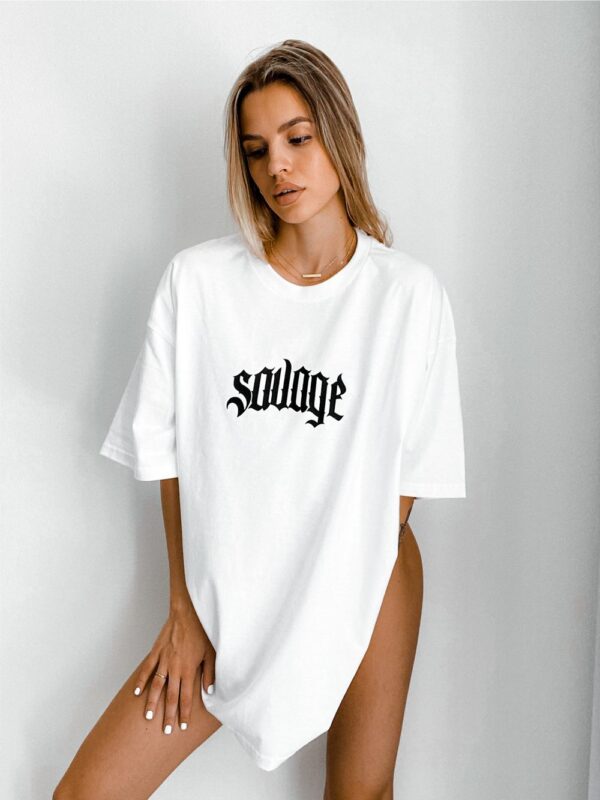 SAVAGE LOGO TEE - WHITE