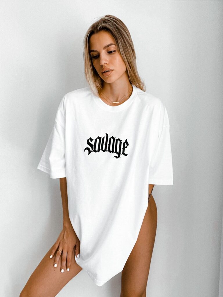 SAVAGE LOGO TEE - WHITE - Image 2
