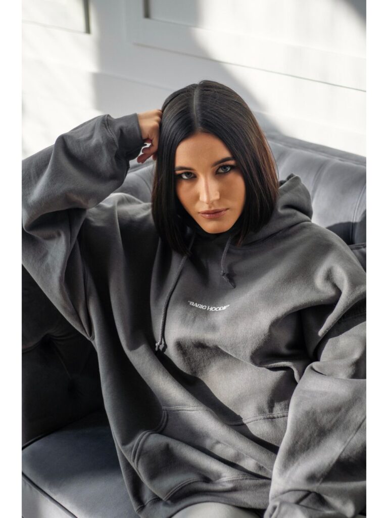 BASIC HOODIE - GREY - Image 8