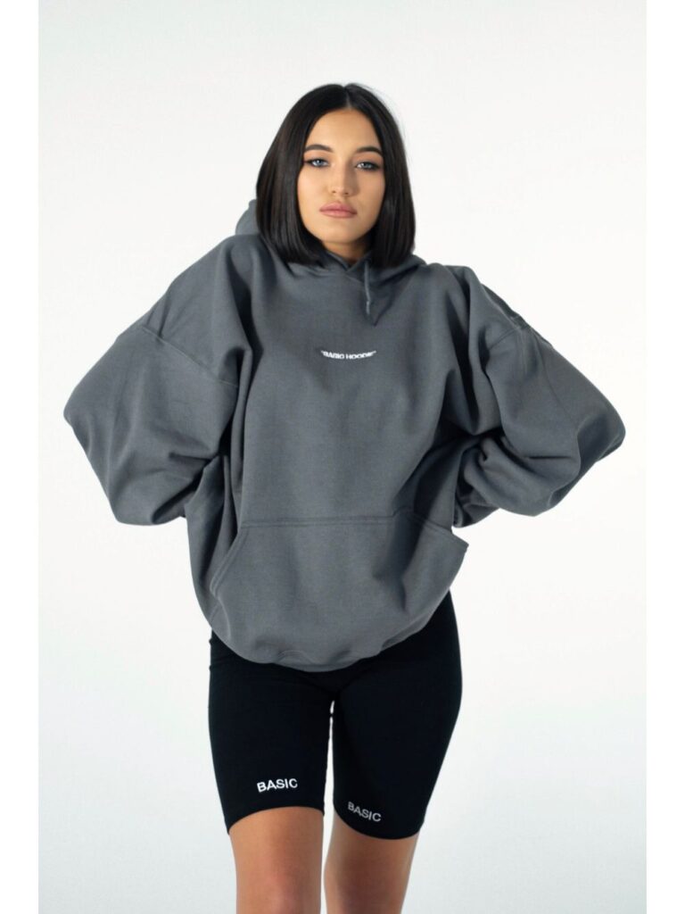 BASIC HOODIE - GREY - Image 7