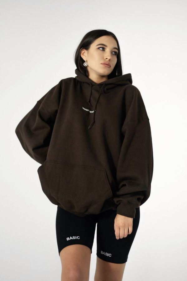 BASIC HOODIE - BROWN