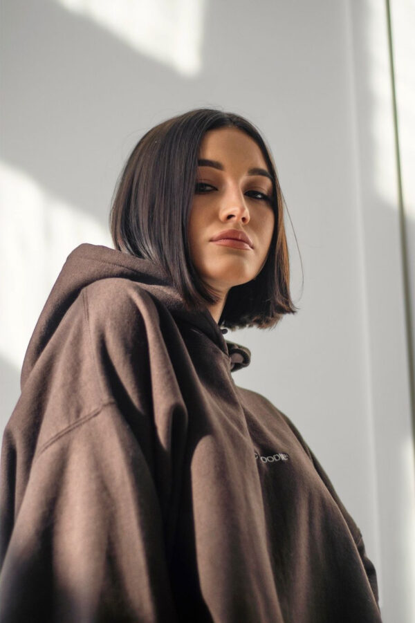 BASIC HOODIE - BROWN