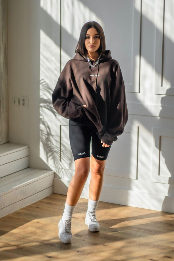 BASIC HOODIE - BROWN