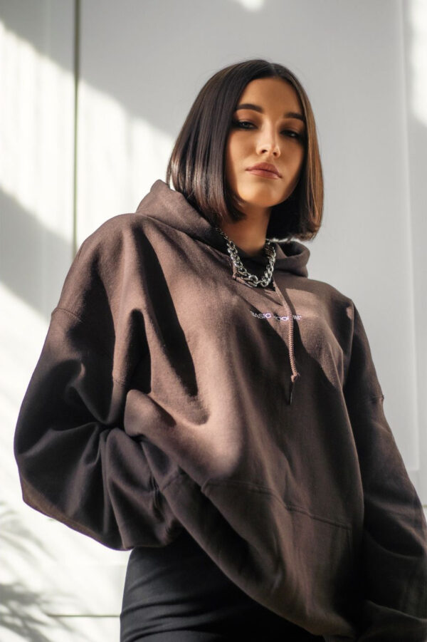 BASIC HOODIE - BROWN
