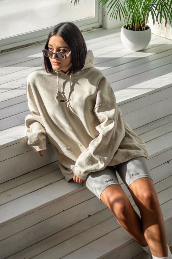 BASIC HOODIE - SAND - Image 5