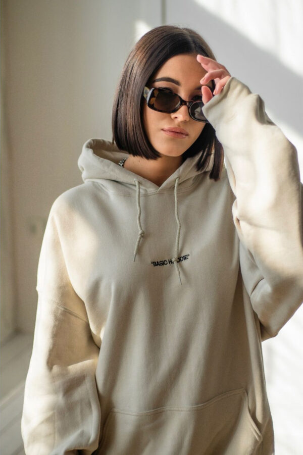 BASIC HOODIE - SAND