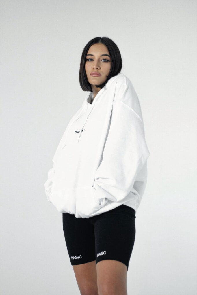 BASIC HOODIE - WHITE - Image 2