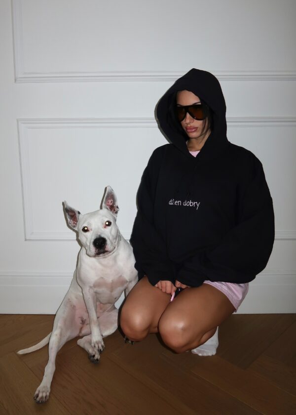 "DŽEN DOBRY" HOODIE - BLACK